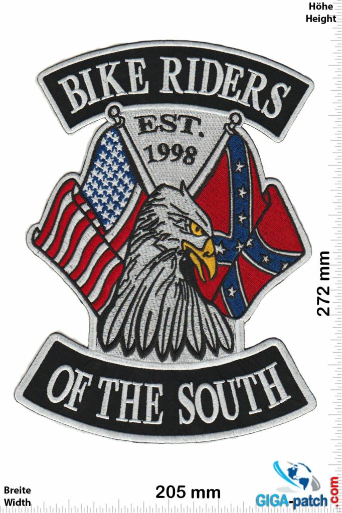 South Biker Biker Riders of the  South - EST. 1998 - 27 cm - BIG