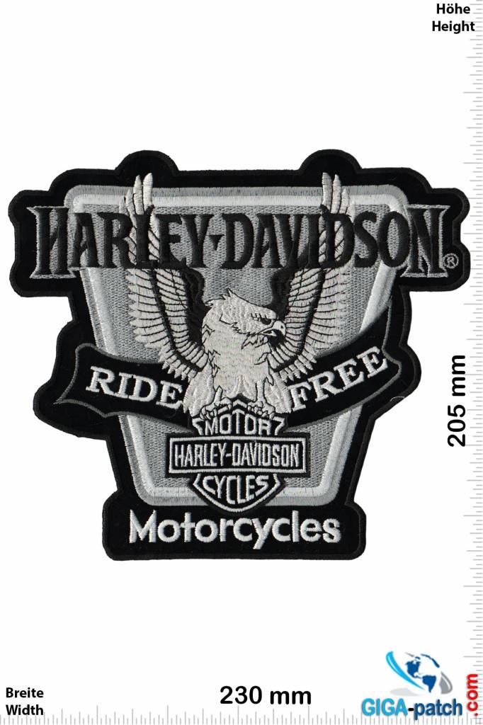 Harley Davidson - Patch - Back Patches - Patch Keychains Stickers -   - Biggest Patch Shop worldwide