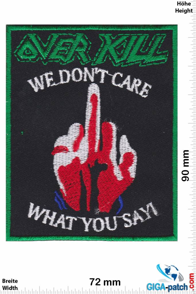 Overkill Overkill - We don't care What you say - Thrash-Metal-Band