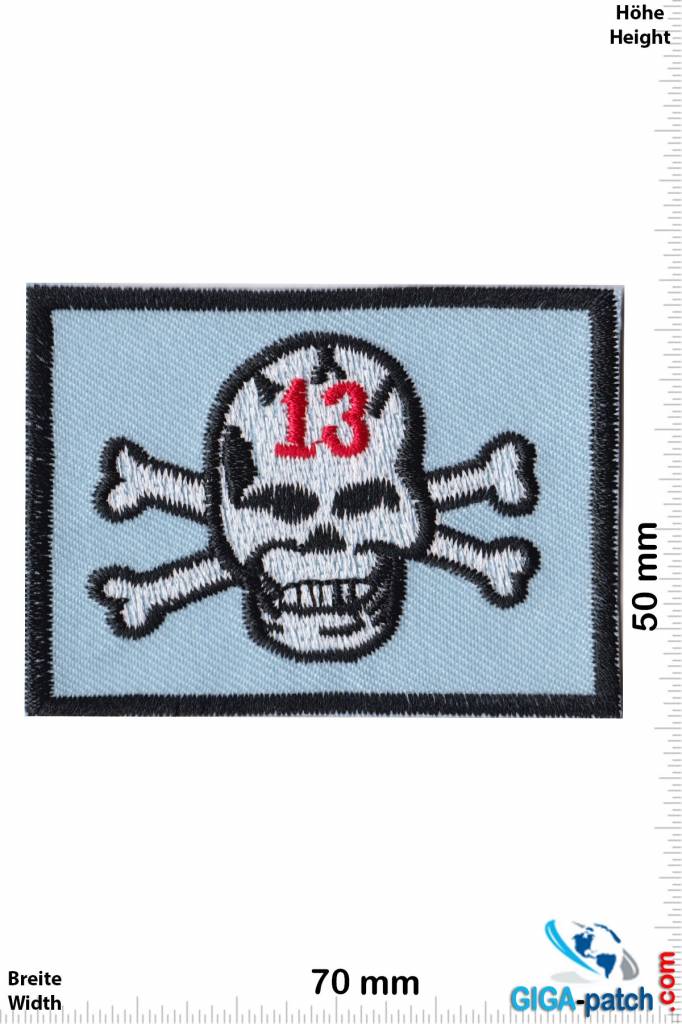 Lucky 13 - Patch - Back Patches - Patch Keychains Stickers - giga-patch ...