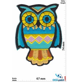 Eule Owl -Eule - blue