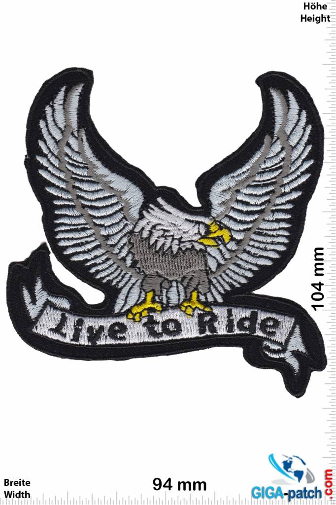 Biker Live to Ride - Eagle