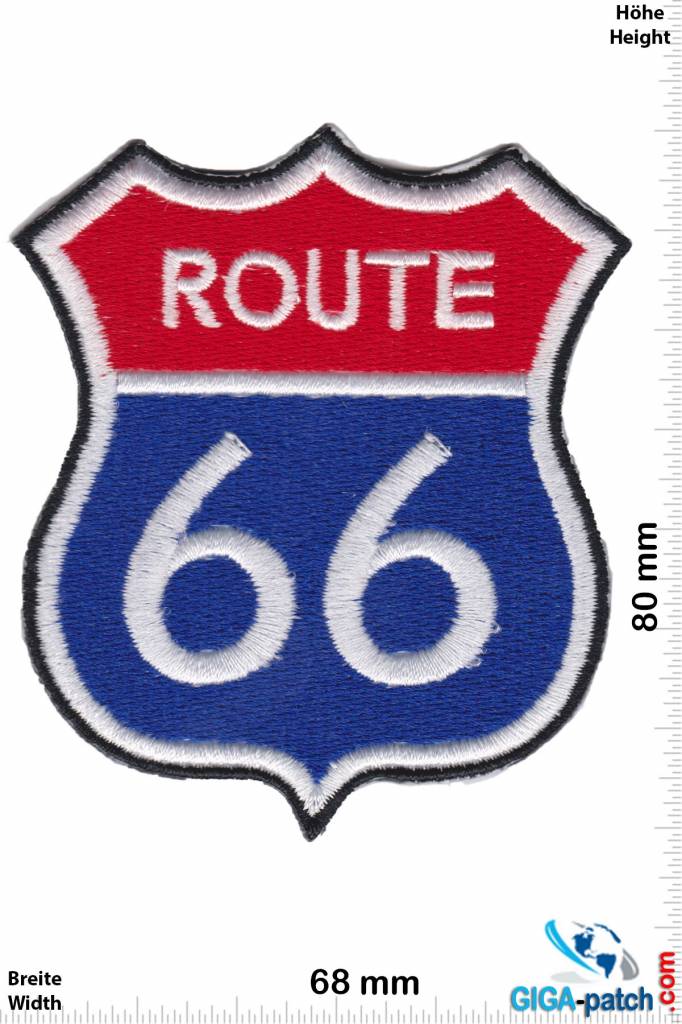 Route 66 ROUTE 66  - red blue