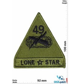 U.S. Army 49TH ARMORED DIVISION - LONE STAR - green -HQ