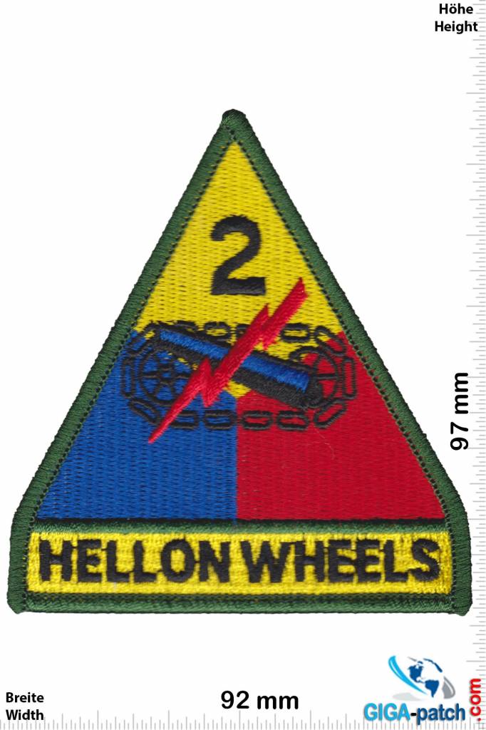 U.S. Army Hell on Wheels - The 2d Armored Division - color - HQ