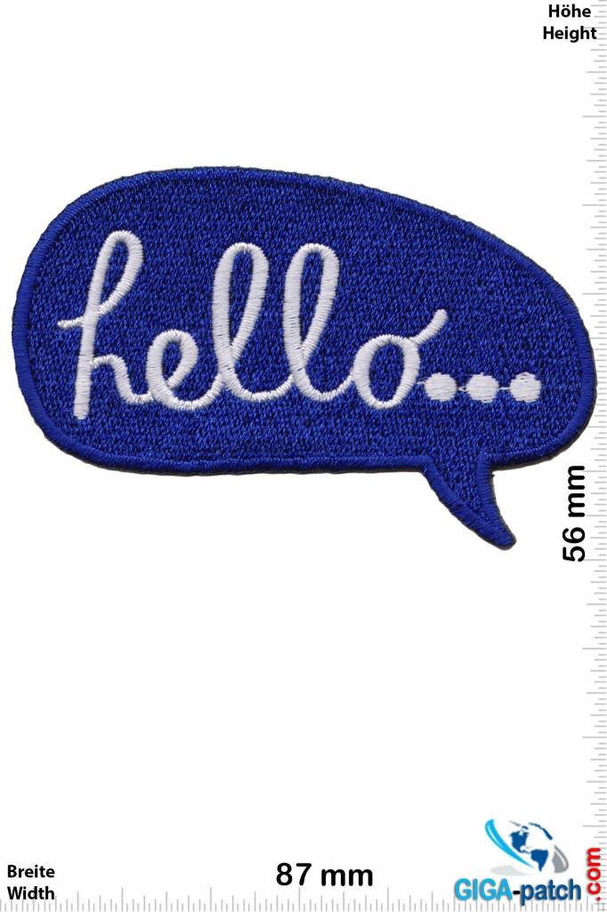 Fun hello - blue