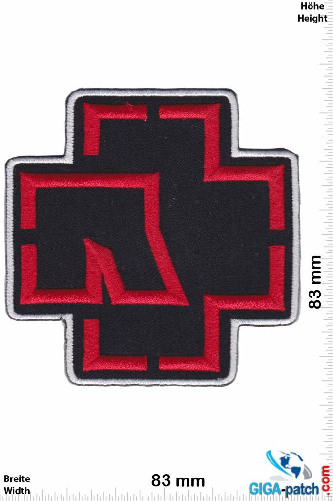 Rammstein Patch Sticker Aufnäher Metal Rock Band 2