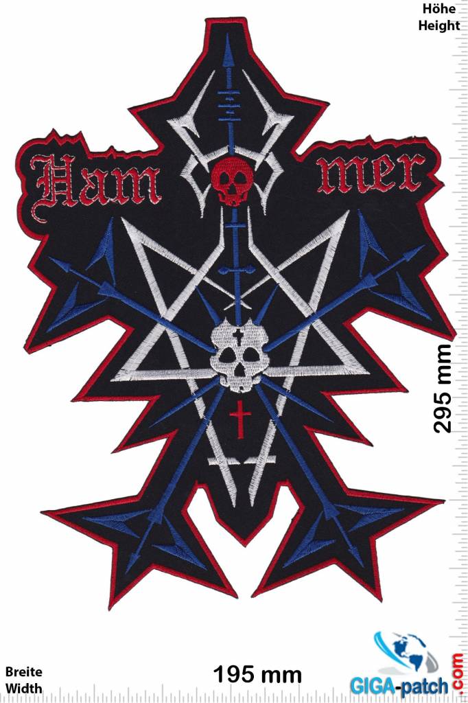 Hammer Hammer - Pentagram - Metal  - 29 cm - BIG