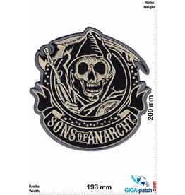 Sons of Anarchy  Sons of Anarchey - silvergold - 20 cm -BIG