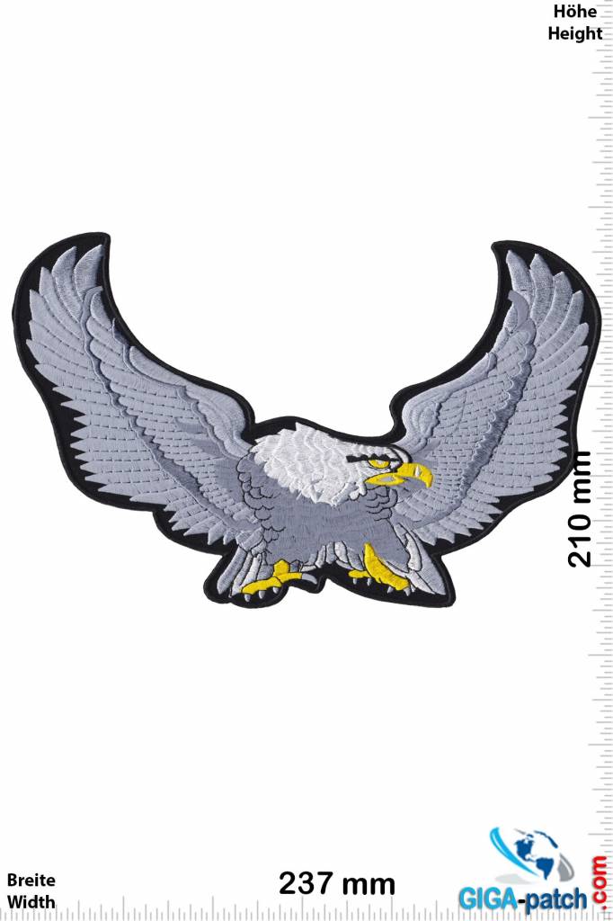 Eagle Adler - Eagle - silver - 23 cm - BIG