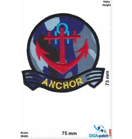 Navy Marine -  Anker - Anchor red