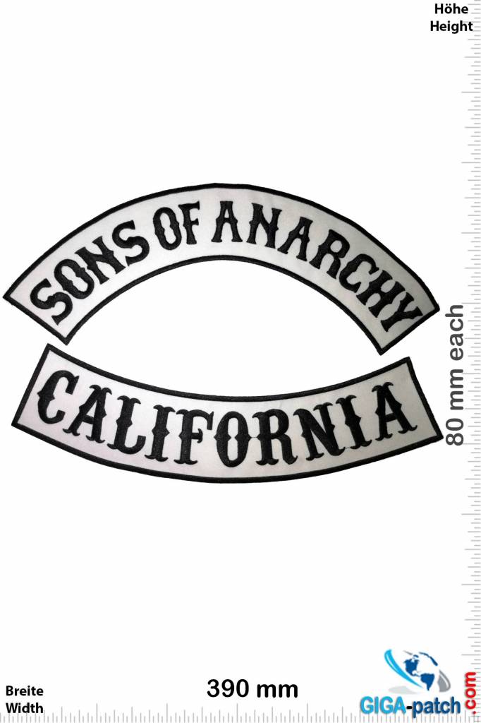 Sons of Anarchy  Sons of Anarchy - California - 2 Teile -  42 cm