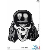 Slayer Totenkopf - Skull Head - Stahlhelm - Slayer - 25 cm