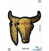 Indian Bison Skull Indian - Bison Schädel  Indianer - hellbraun - 24 cm
