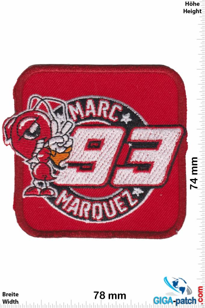 93 Marc Marquez 93 - Marc Márquez - 93 - red