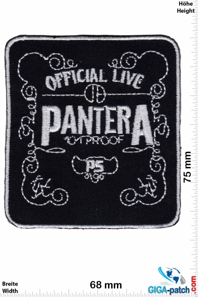 Pantera - Patch - Back Patches - Patch Keychains Stickers - giga-patch ...