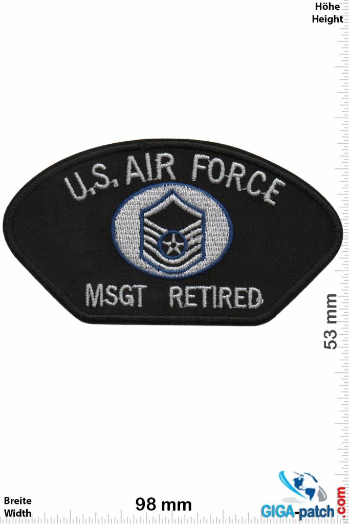 U.S. Air Force U.S. Air Force MSGT Retired - black