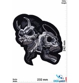 Skull Skull - angel and devil - 24 cm - BIG