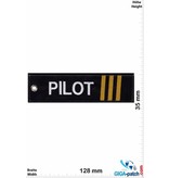 Pilot Pilot - 3 stripes - bronze - double-sided - washable