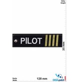 Pilot Pilot - 4 stripes - gold - double-sided - Washable