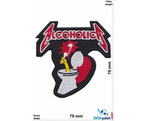 Tankard Alcoholic Metal Aufnäher - 7,5x10cm Patch Für Jacken & Taschen