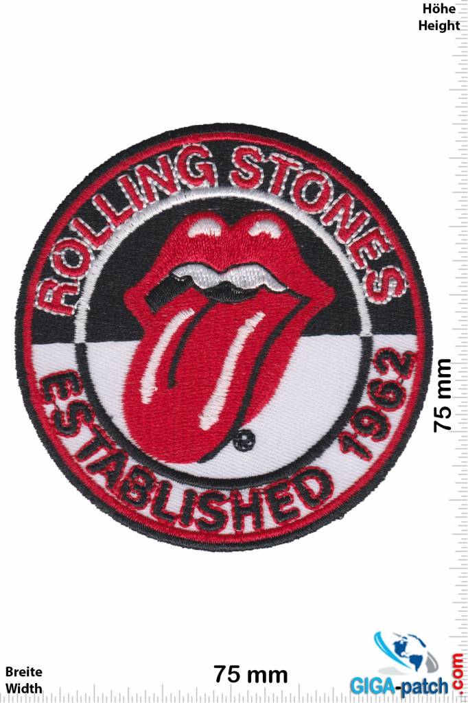 Rolling Stones Rolling Stones - Established 1962 - black white