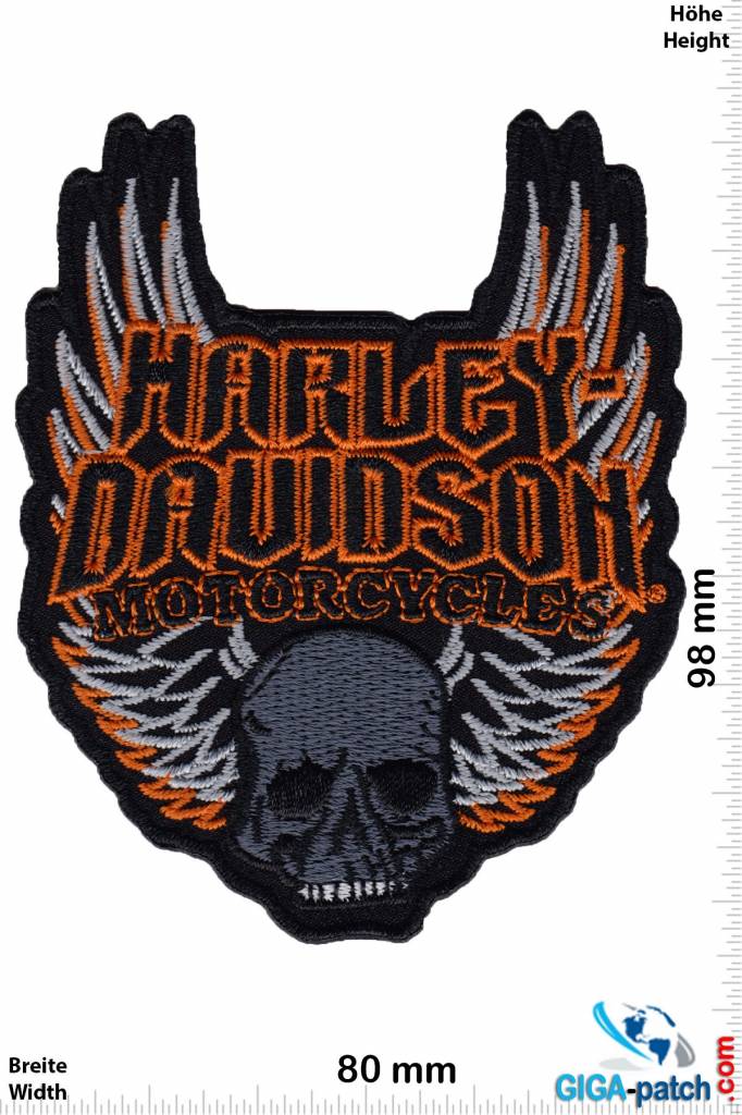 Harley Davidson Logo 2 Wings Embroidered Patch Iron On -  Canada