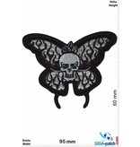 Totenkopf Skull Butterfly - black