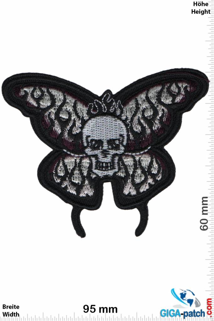 Totenkopf Skull Butterfly - black