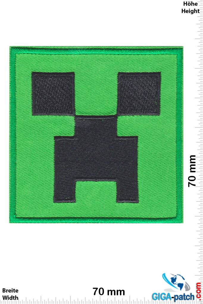 Minecraft Creeper Nerd Patch Keychains Stickers Giga Patch Com Biggest Patch Shop Worldwide