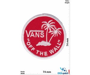vans off the wall red and white