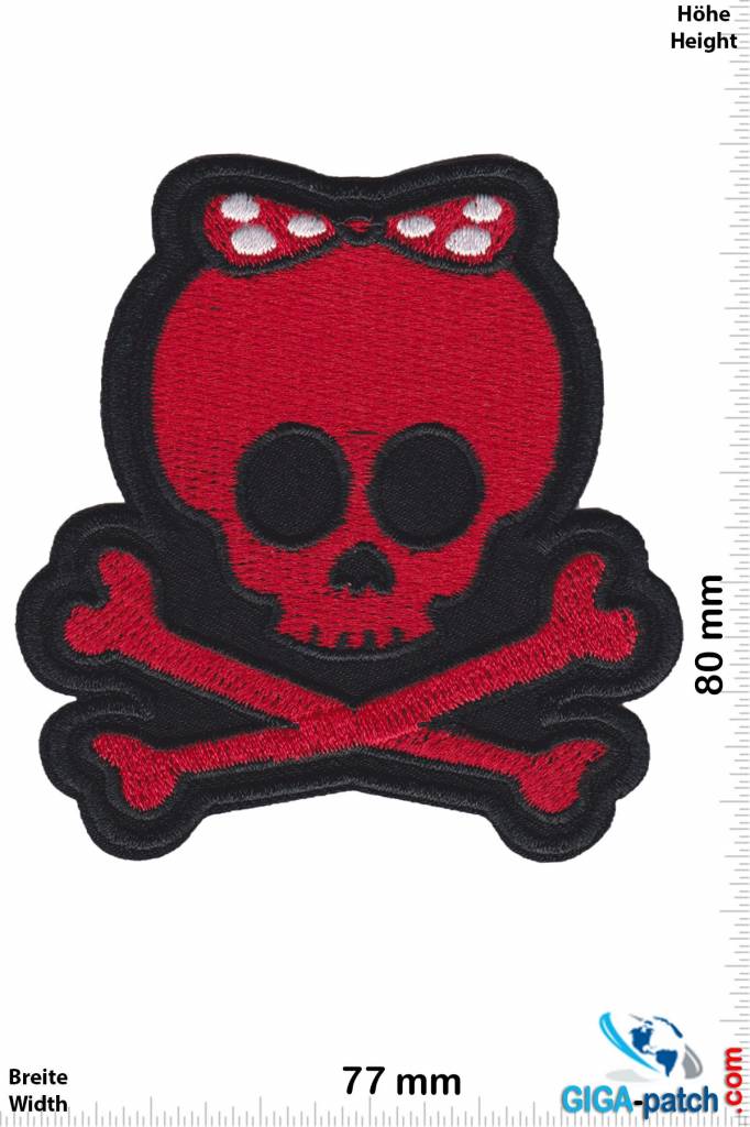 Totenkopf Skull - Girl Lady - red