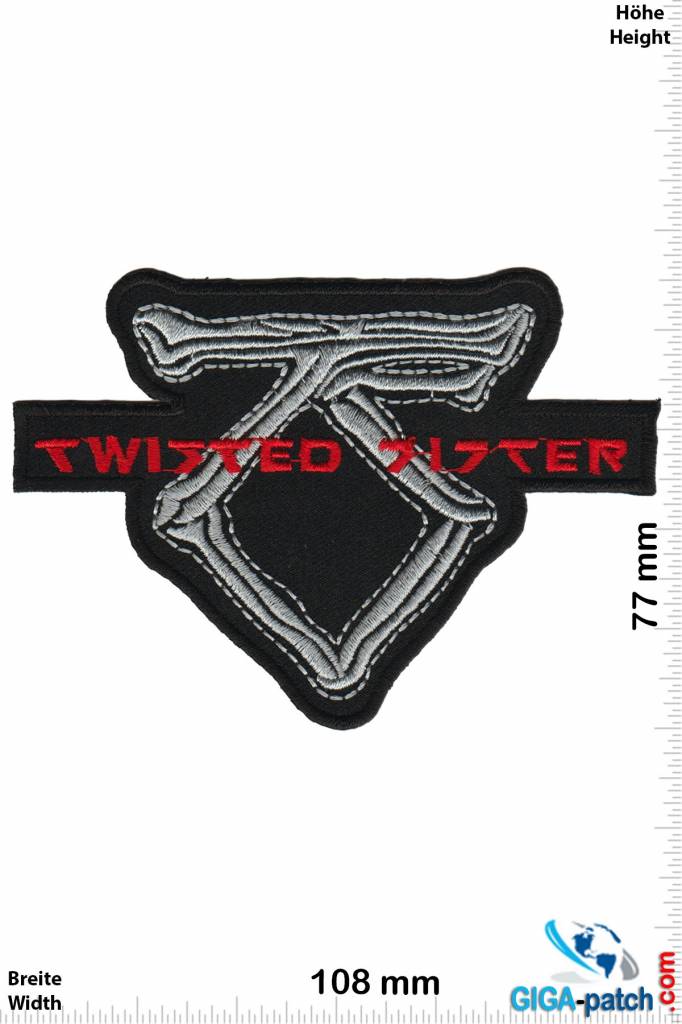 Twisted Sister  Twisted Sister -   TS - silver red - Copy