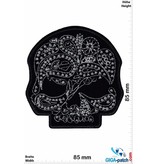 Muerto Skull - Totenkopf - Muerto - silver black - HQ