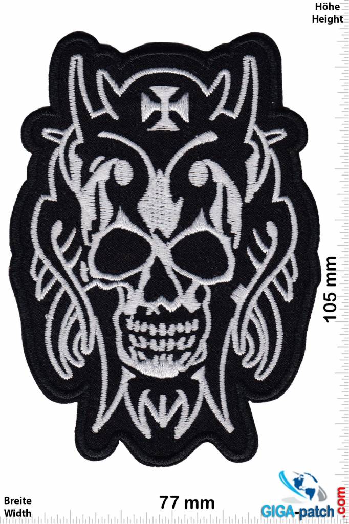 Totenkopf Skull Totenkopf -  black silver
