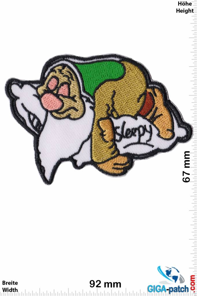 7 Dwarfs Sleepy Patch Llaveros Pegatinas Giga Mayor Patch Tienda De Todo El 