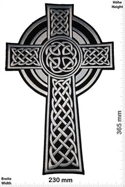 Celtic Kreuz - Kruzifix- Celtic - black silver- 36 cm