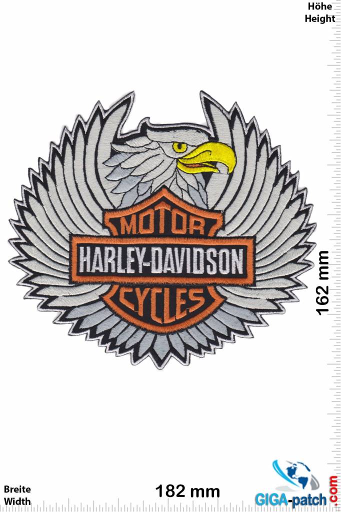 Harley Davidson - Patch - Back Patches - Patch Keychains Stickers - giga- patch.com - Biggest Patch Shop worldwide