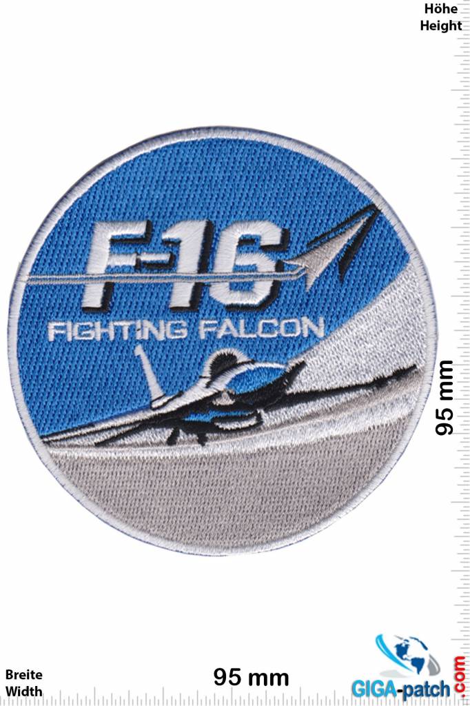 F 16 F-16 Fighting Falcon - blue silver - HQ