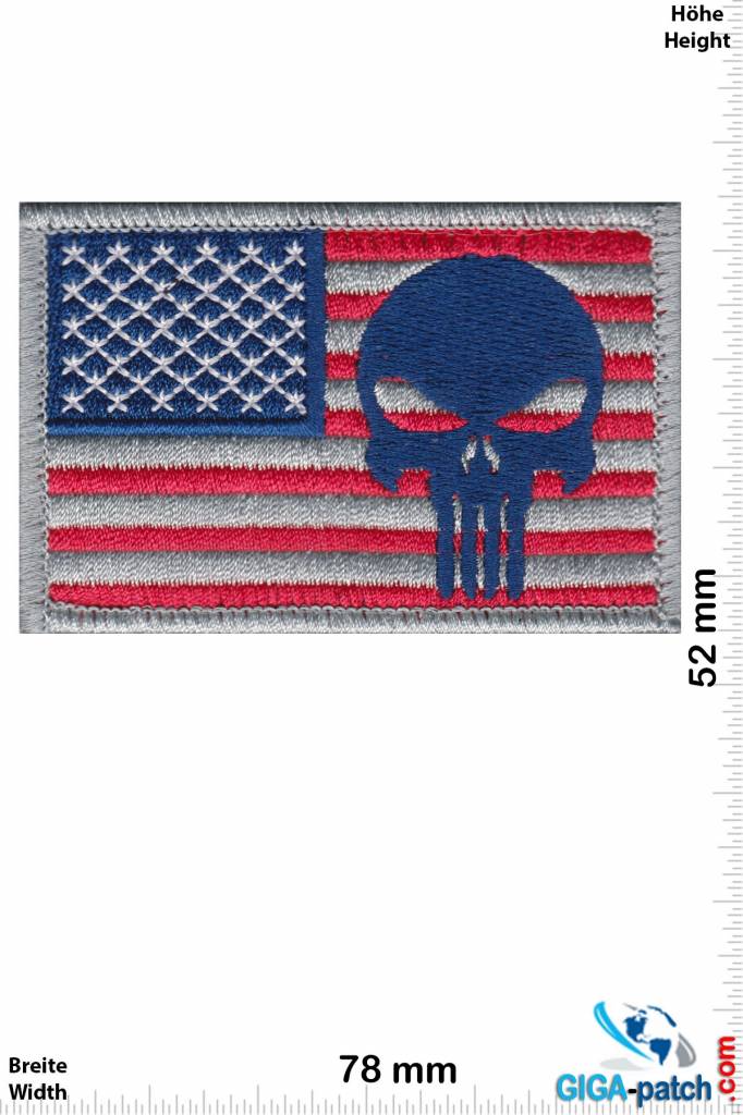 Punisher Punisher - USA  - Klett Patch mit Untergrund - HQ