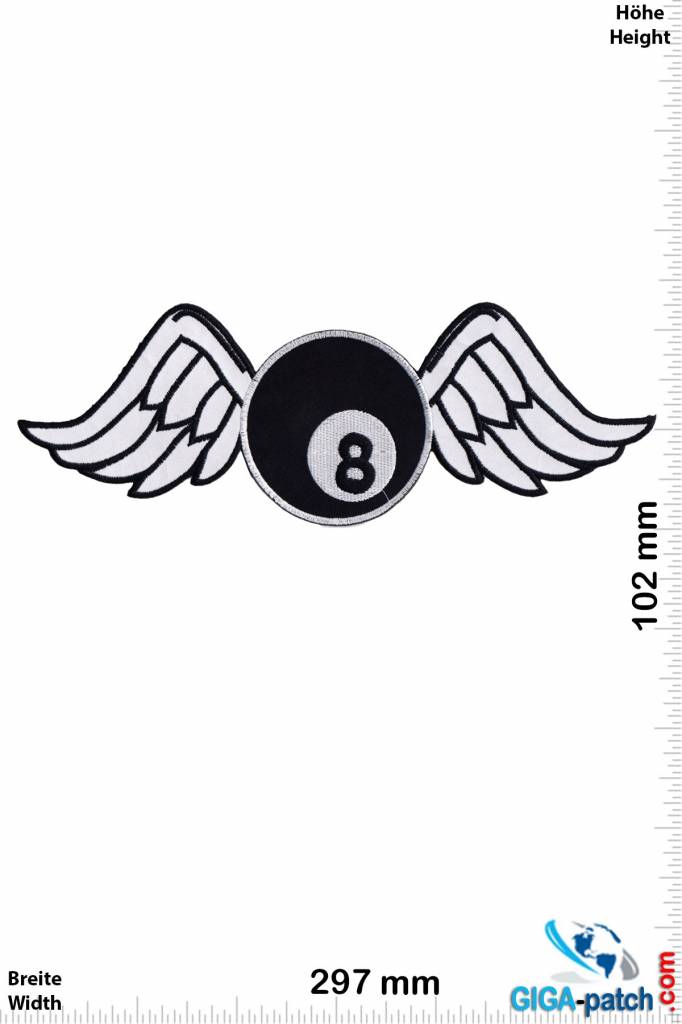 Bikerpatch 8 Ball - Fly - 29 cm