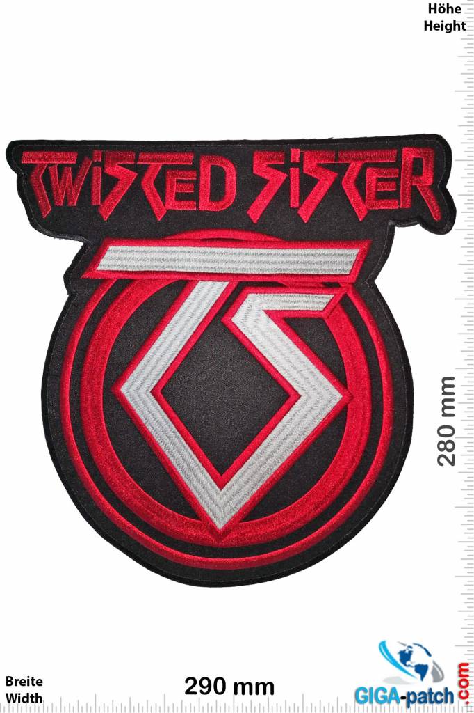 Twisted Sister  Twisted Sister - red silver - 29 cm