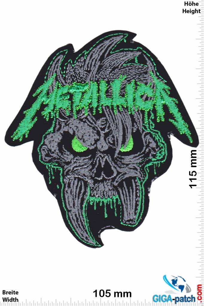 Metallica Metallica - Skull - green - HQ