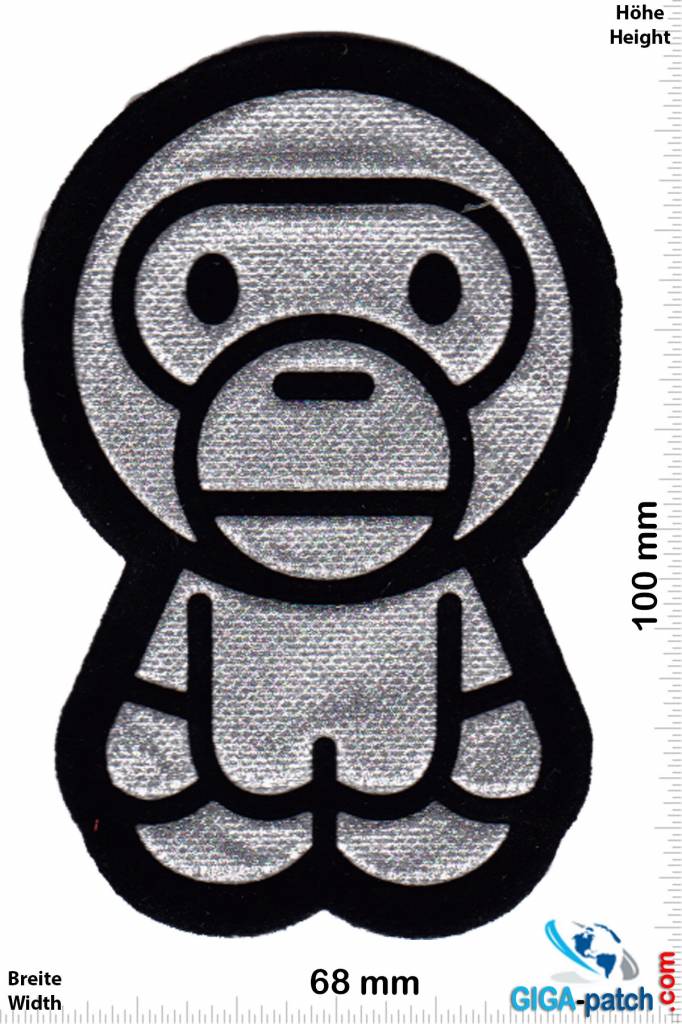 Raumfahrt Astro Monkey - silver