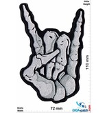 Skull Hand - Mudra - Metal Sign