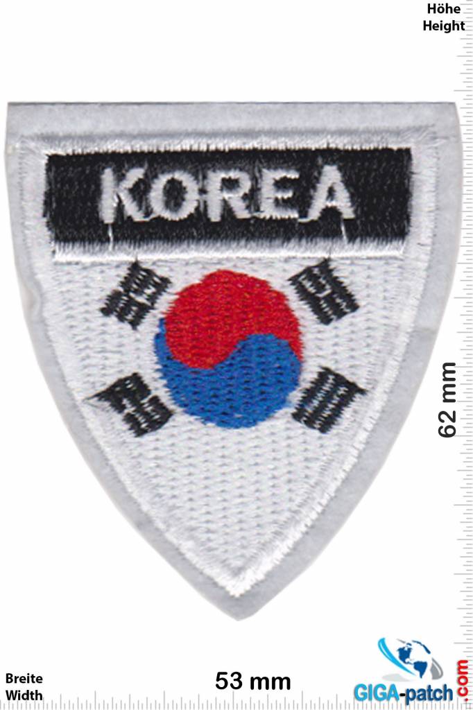 Süd Korea, Republik Korea Süd Korea  - Flagge - Wappen