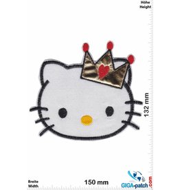 Hello Kitty Hello Kitty -  Kopf - Krone - BIG Softpatch