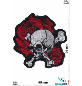 Totenkopf Skull Rose - Oldschool