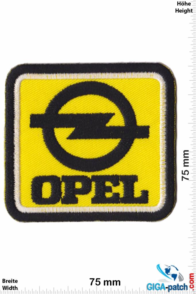 Opel Opel Sport - yellow black - Patch Portachiavi Adesivi -   - Il più grande Patch Negozio in tutto il mondo