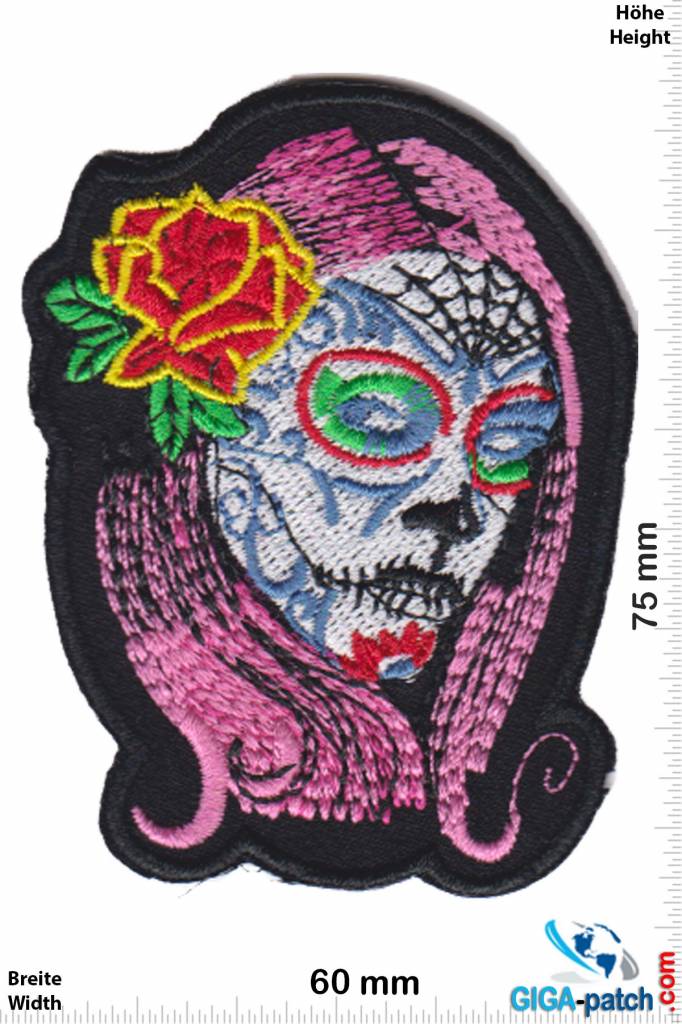 Muerto Skull - Totenkopf - Muerto- Frau - pink
